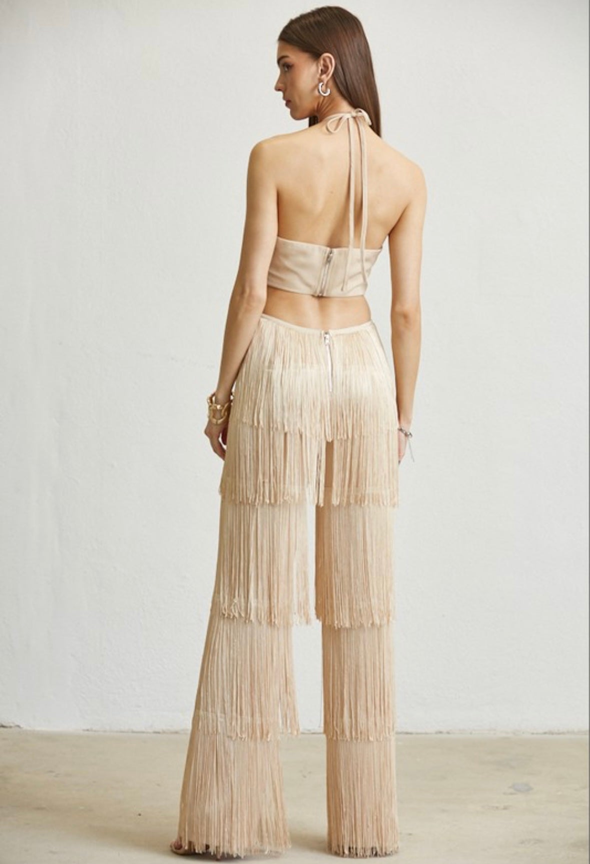 Fringe Cutout Jumpsuit